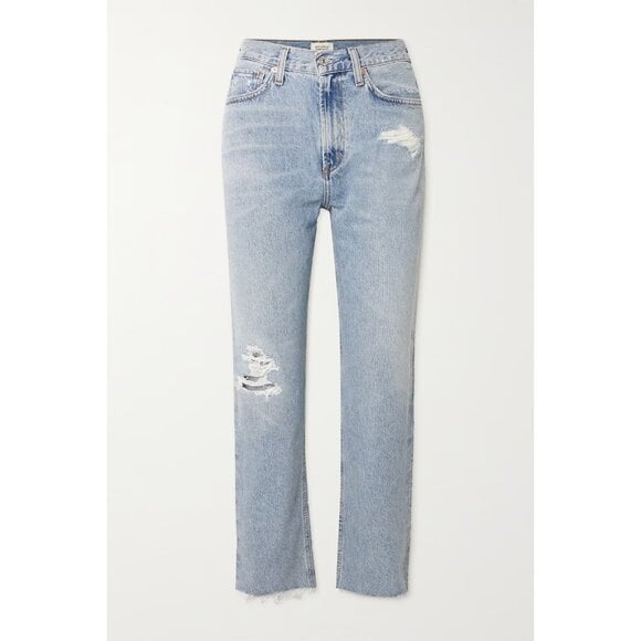 NWT Citizens of Humanity Daphne Crop in Aster High Rise Stovepipe Jeans 31 218