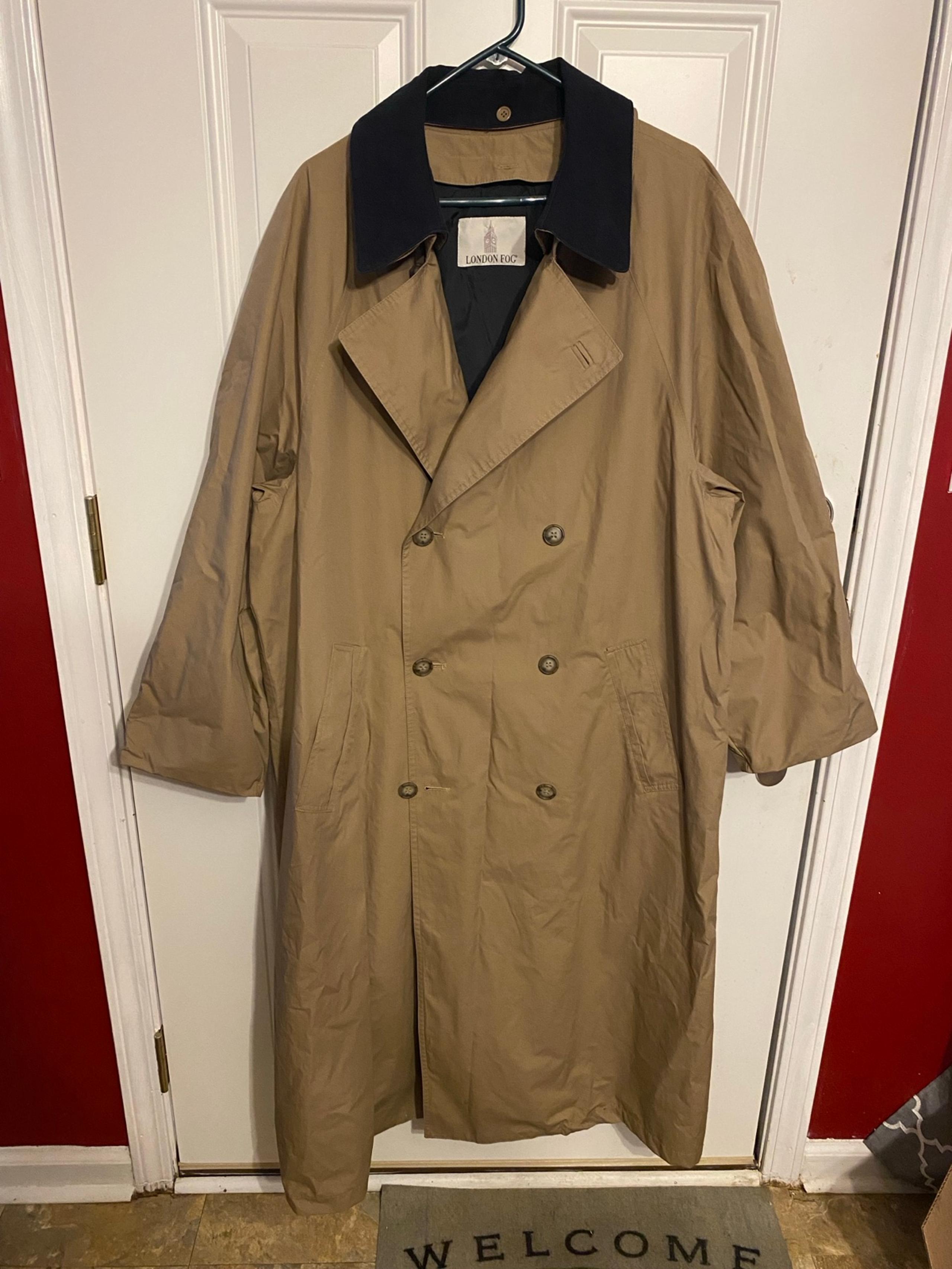 London Fog Mens double breasted trench