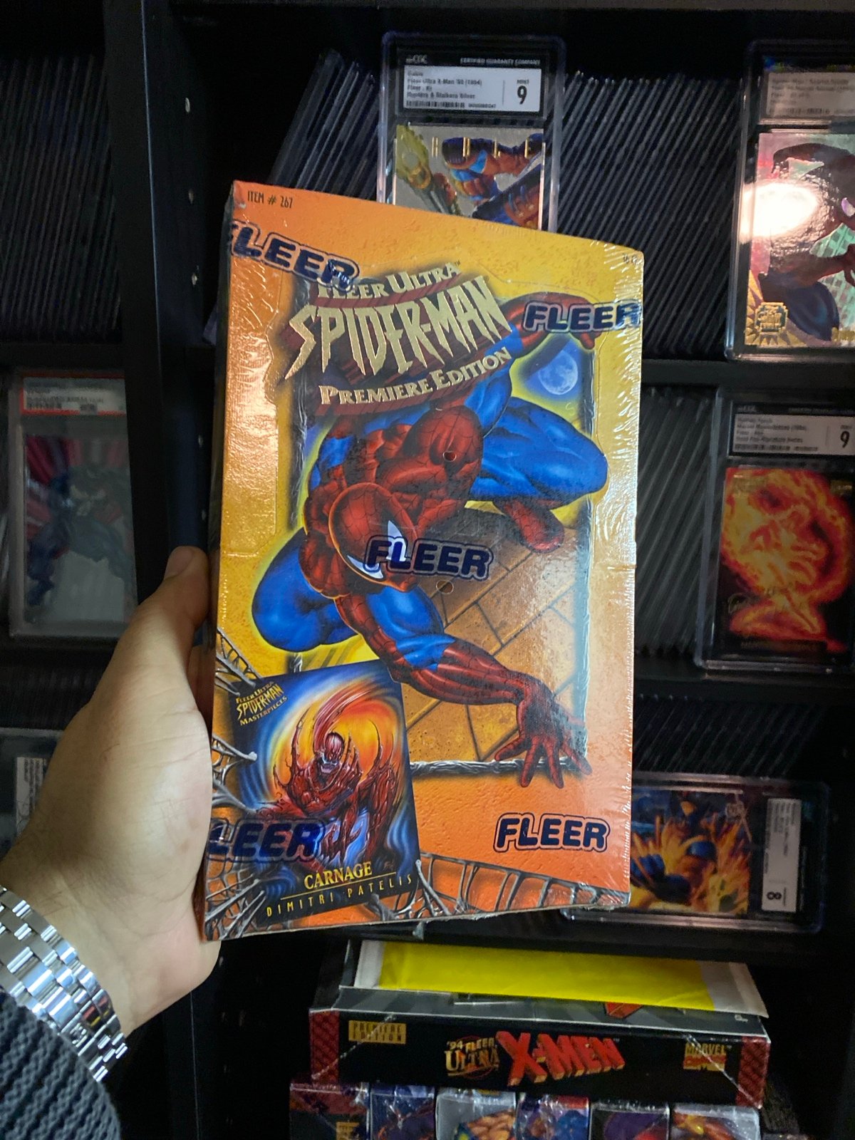 1995 fleer ultra Spider-Man premium edition sealed box
