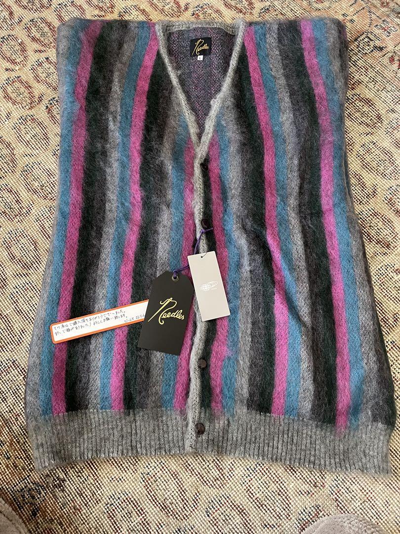Needles beams custom mohair cardigan, brand new