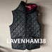 【Excellent Condition】LAVENHAM (Lavenham) Vest 38 Black Pink
