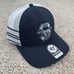 Penn State Nittany Lions Hat 47 Trucker SnapBack Navy Straight Eight White Mesh