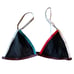 TAVIK Bikini Set Jett Top Jayden Bottom ColorBlock Black Swim Large NWT