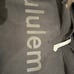 Lululemon black logo word mark hoodie