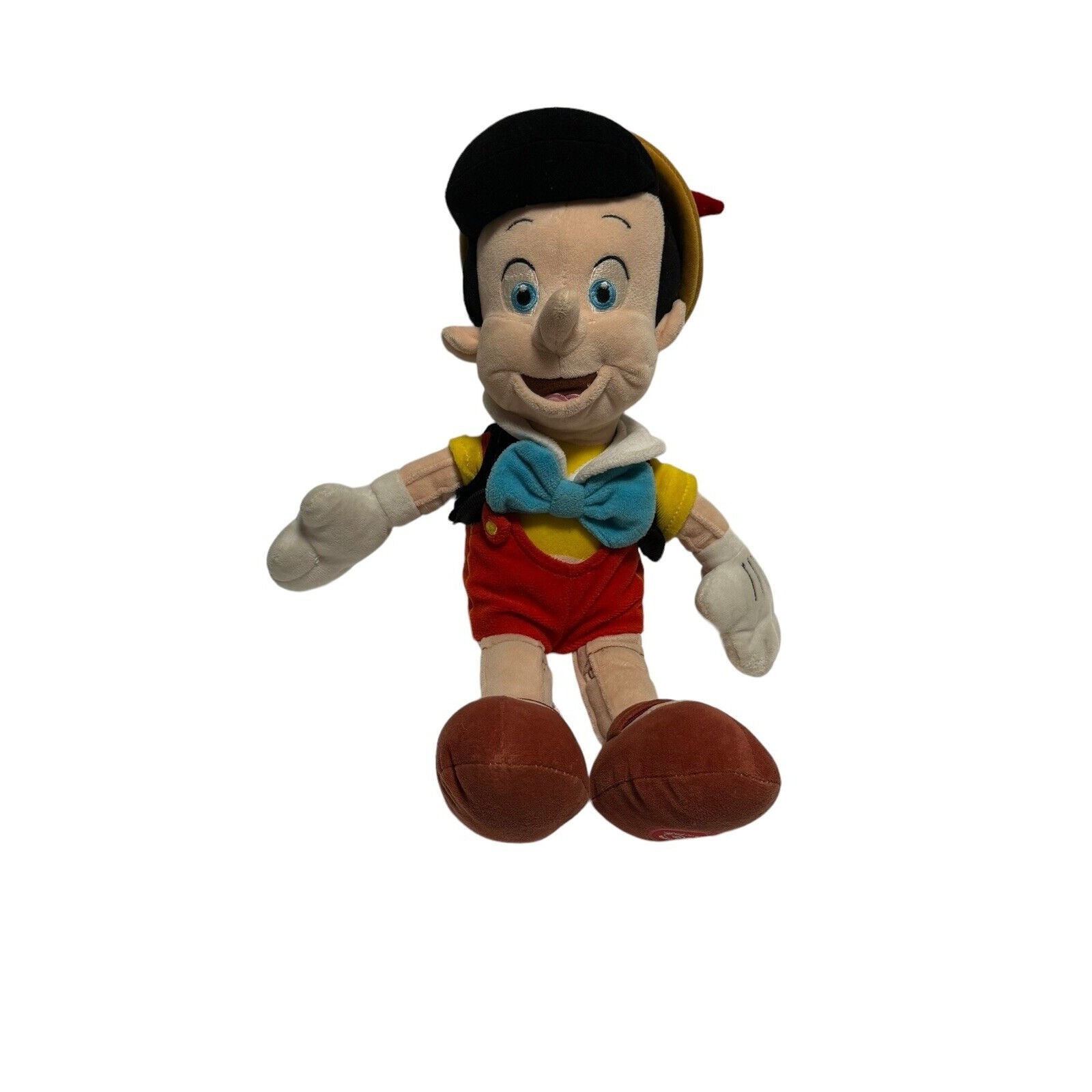 Disney Store Exclusive Core PINOCCHIO Plush Stuffed Embroidered Face 17”