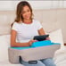Ergo Memory Gaming Reading Desk Pillow With Side Pocket, Soft Cozy Lap Desk Hold