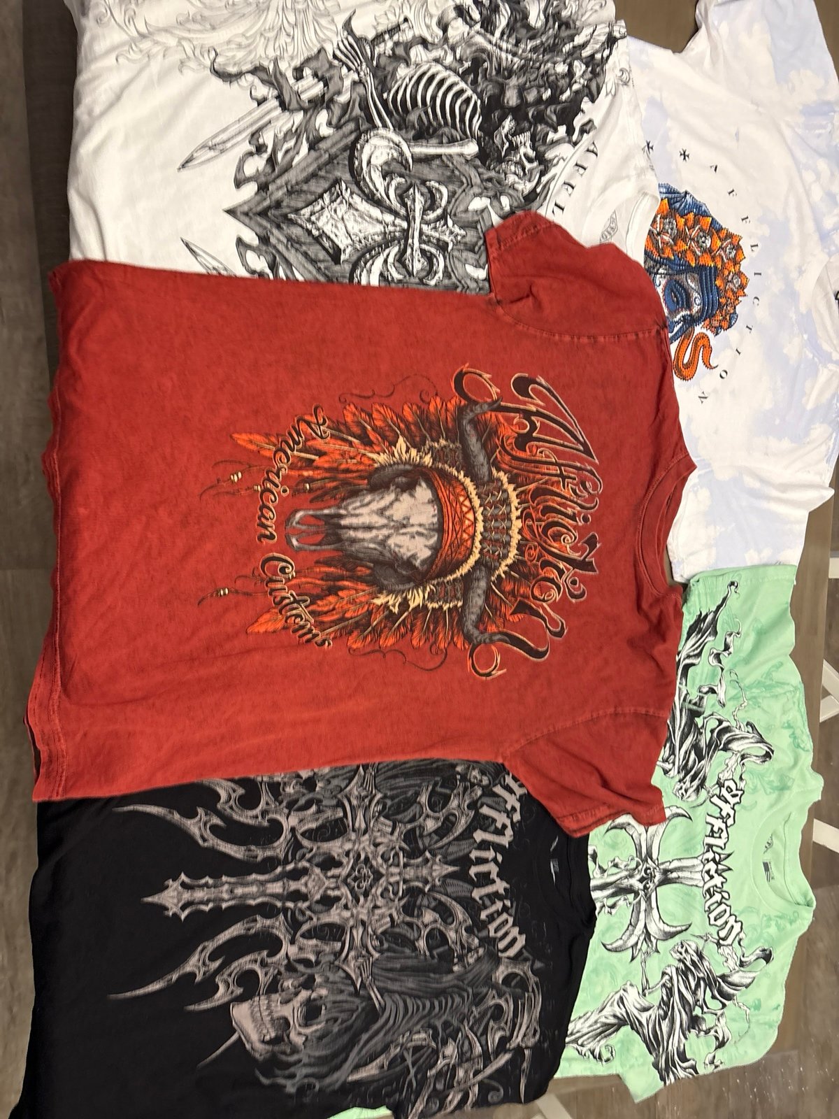 Affliction Bundle 5 shirts NWOT