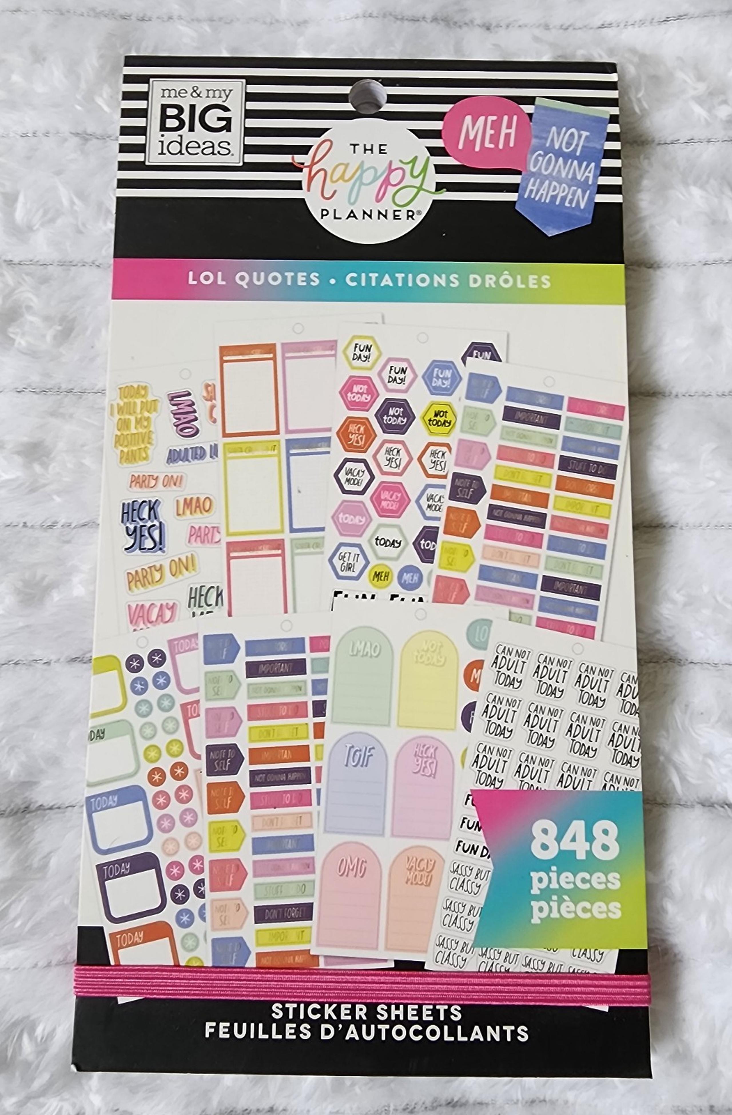The Happy Planner Lol Quotes 848 Sticker Book