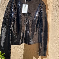 Frame sequin turtle neck size xl