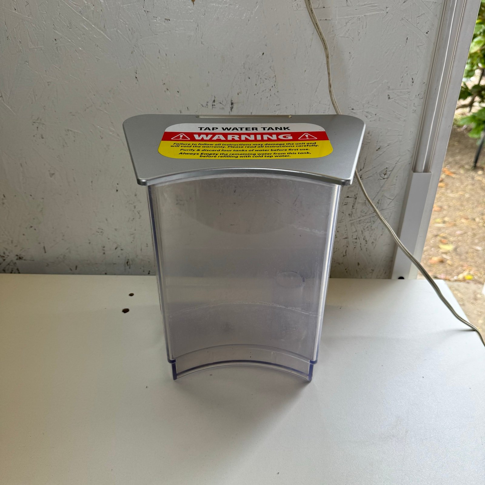 AquaTru Water Filter Tank Replacement Part Back Pre Filter Tank with Lid