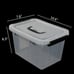 Clear Latch Storage Box with Black Handle 13rzx