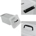 Clear Latch Storage Box with Black Handle 13rzx