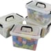 Clear Latch Storage Box with Black Handle 13rzx