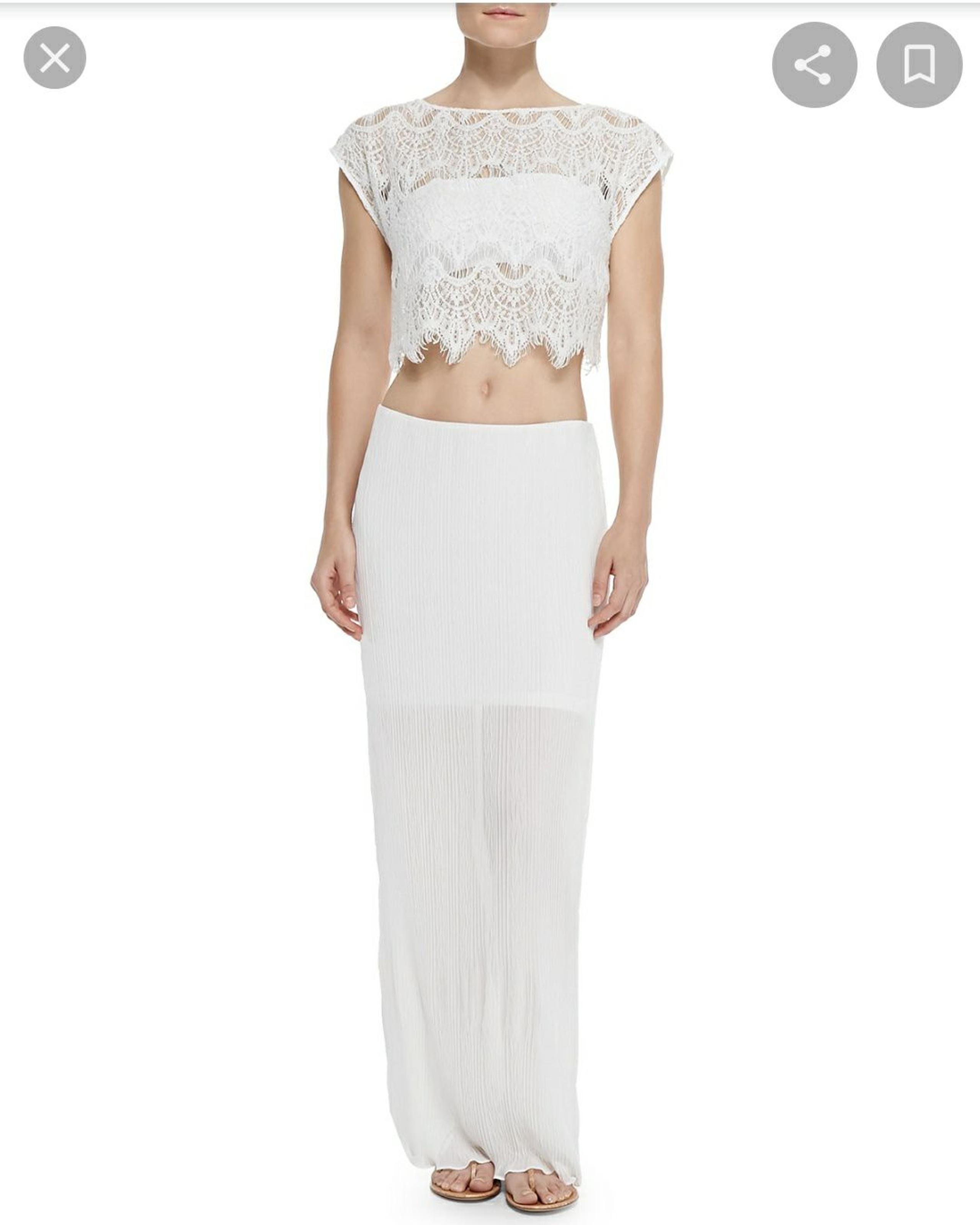 Alice + Olivia SKY Pleate MAXI  Skirt