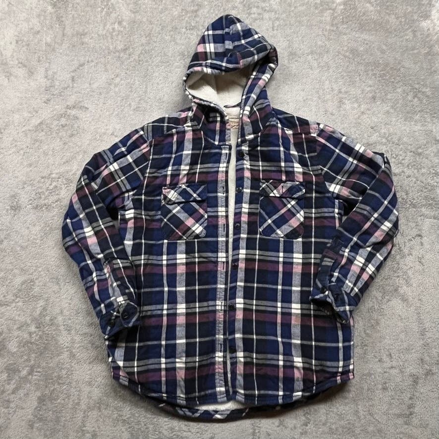 Boston traders flannel hoodie hotsell