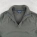 Banana Republic V Shawl Neck Sweater Men Large Military Green Extra Fine Wool