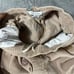 Urban Outfiters Corduroy Smiley Face Baggy Pull on Pants Womens M Beige Taupe
