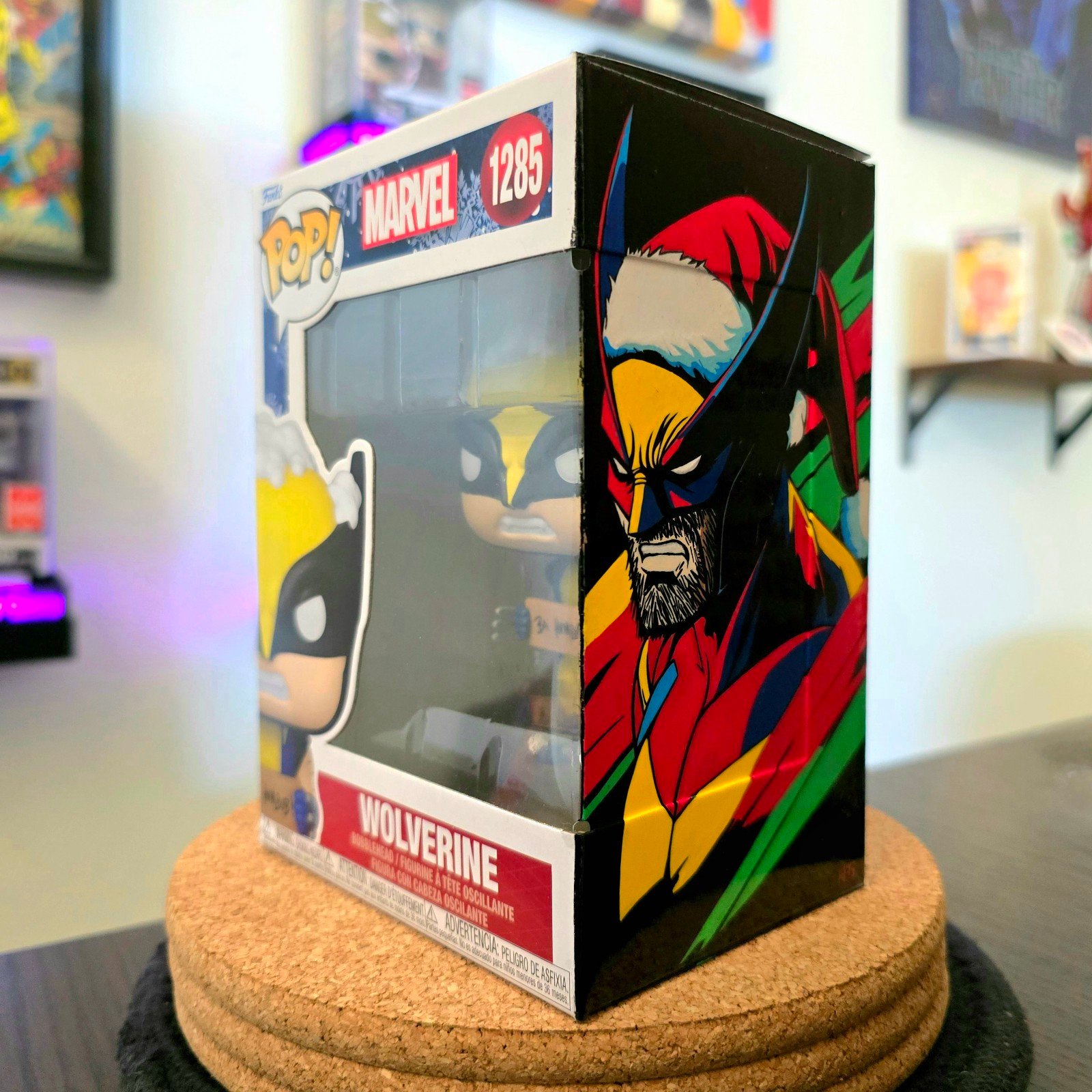 Custom Art Funko Pop! Marvel Holiday - Wolverine #1258 (Display+ COA) (SOLD)