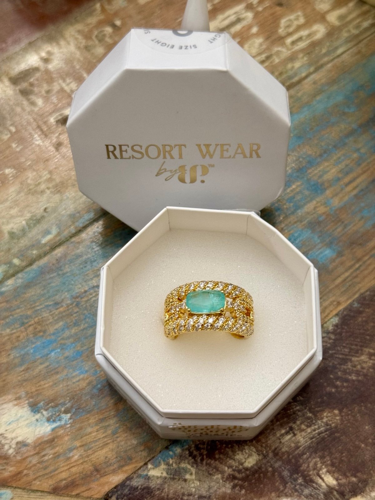 Bomb Party Resort Wear Ring Sz 8