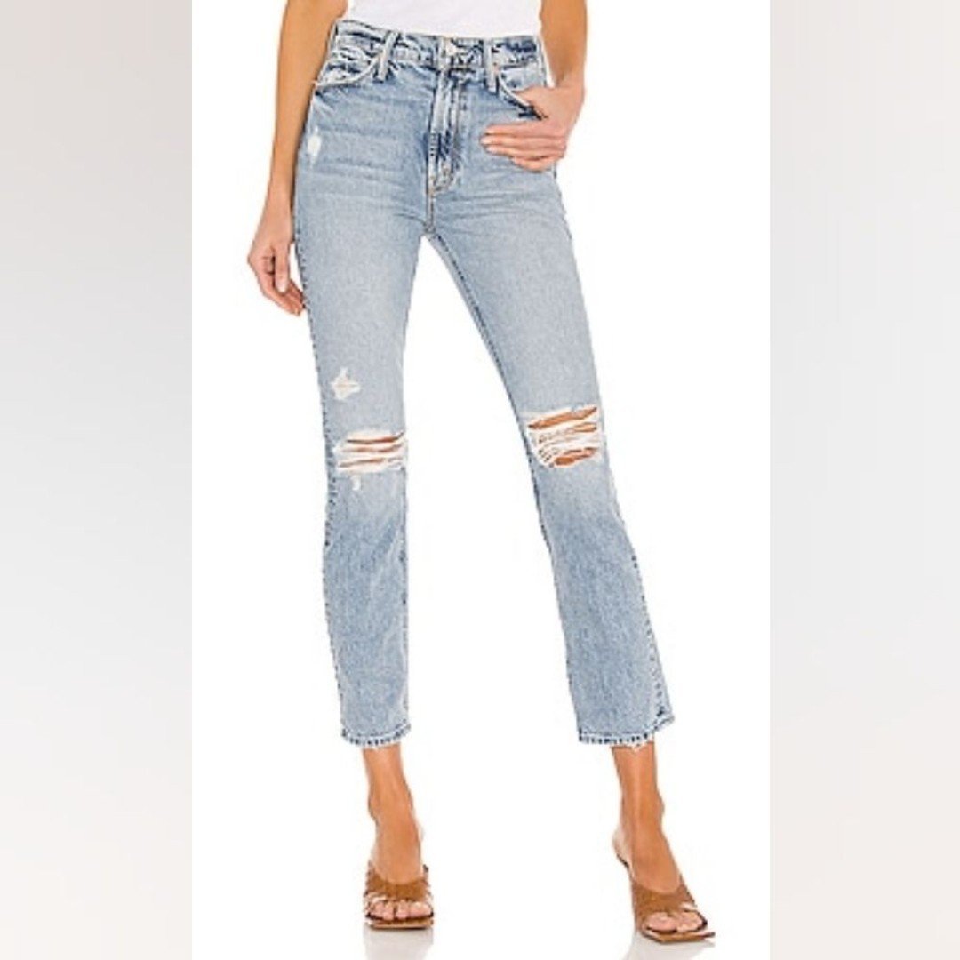 MOTHER SUPERIOR THE DAZZLER ANKLE JEANS IN LOST IT SIZE 24 **FLAWED**