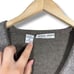 Vintage Giorgio Armani V-Neck Sweater Alpaca Blend Stripe Knit XL Grandpa Grunge