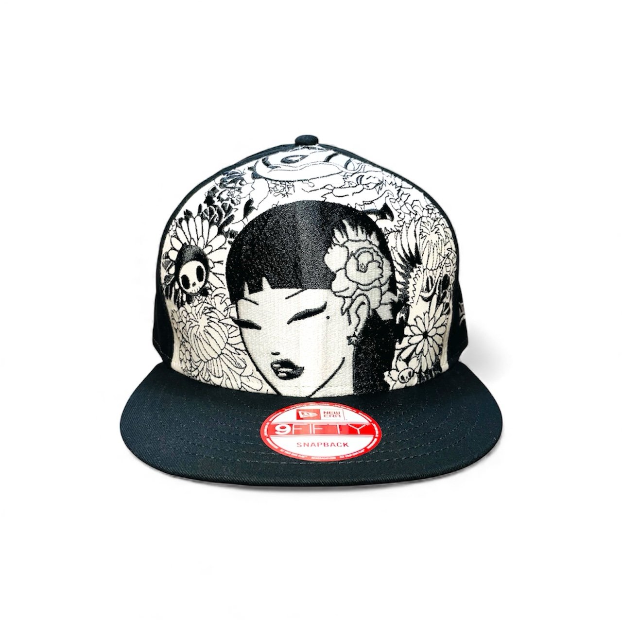 New Era 59FIFTY Tokidoki Fitted Cap Red White Blue Hat Burger Girl Sz 7-1/2 NWOT