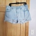 Woman's Levi's buttonfly cut off denim shorts