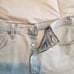Woman's Levi's buttonfly cut off denim shorts