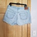 Woman's Levi's buttonfly cut off denim shorts