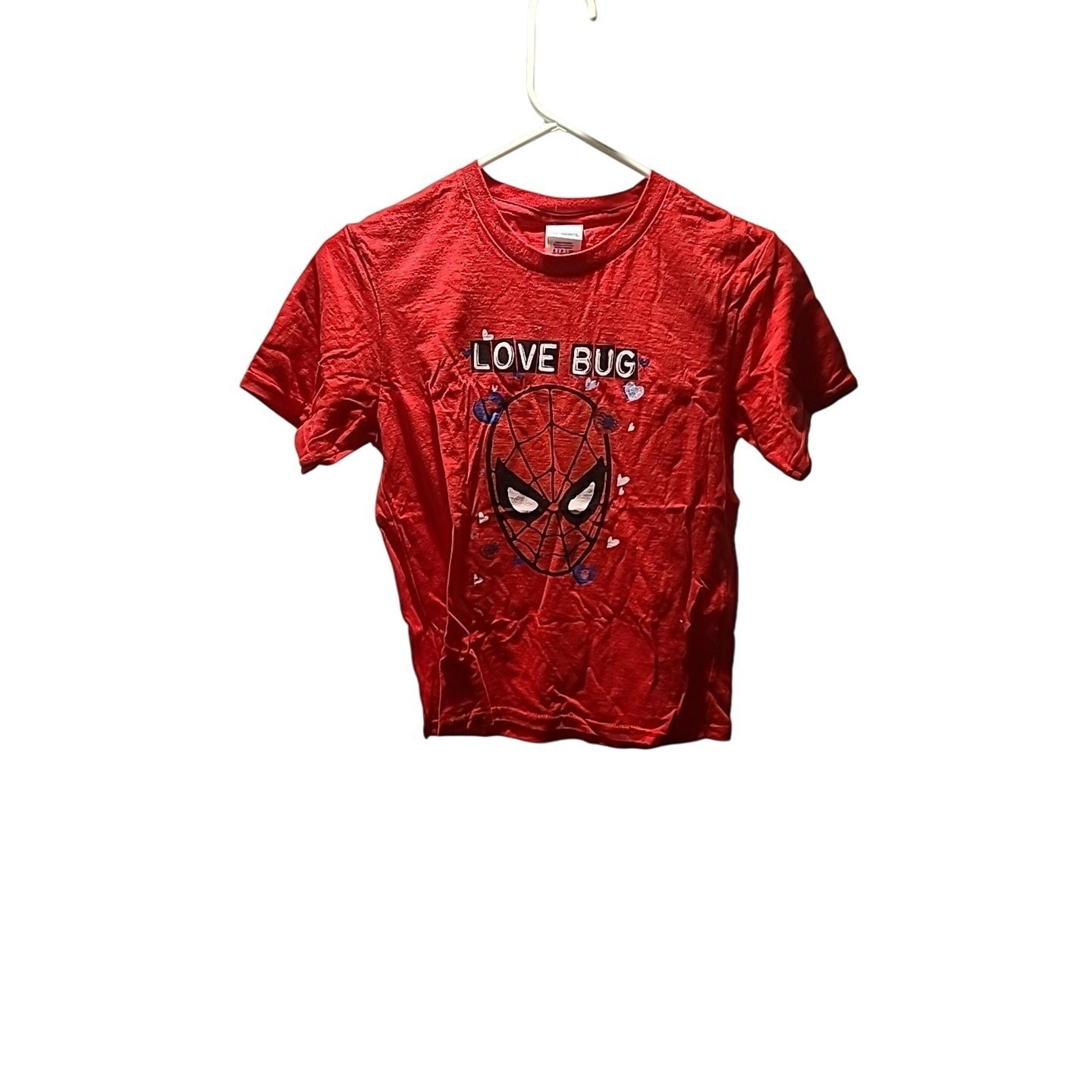 Spiderman Love Bug Tee Shirt Youth S Red - Bug Band