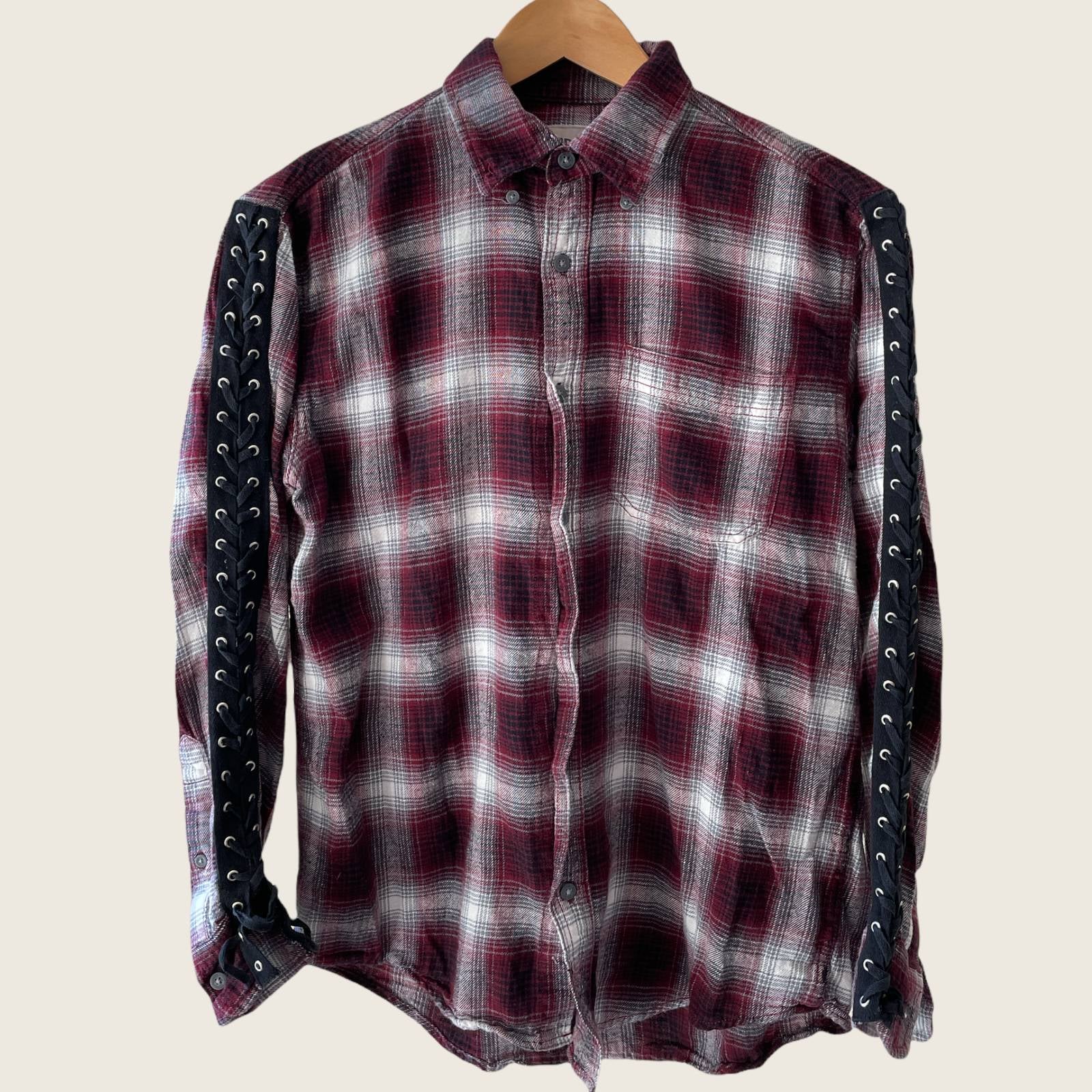 Furst Of A Kind Flannel Lace Up Sleeves