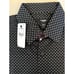 Express Men's Geometric Long Sleeve Button-Up Shirt Black Size S
