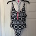 NWT RARE Vintage Pink Victoria's Secret zip front high cut leg one piece Medium