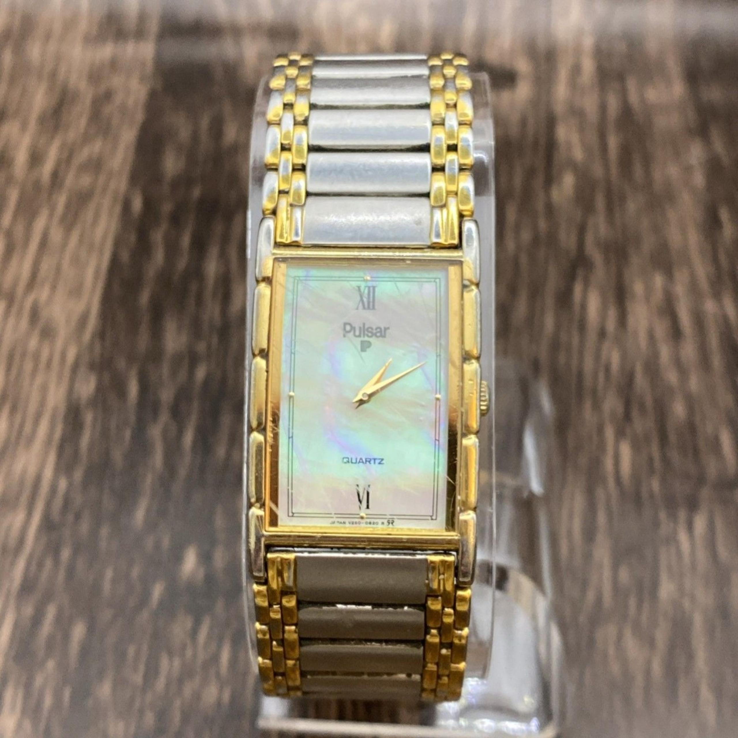 Pulsar Mother Of Pearl Tank Men’s Watch Ultra Thin New Battery