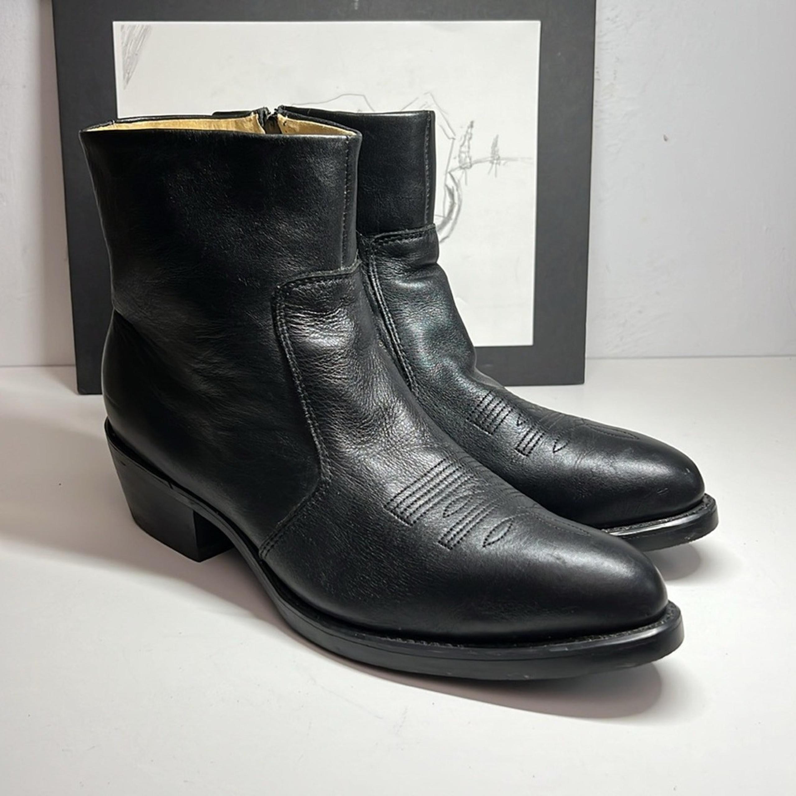 Durango Black Side Zip Western zip up ankle boots Boot Men’s Size 11D
