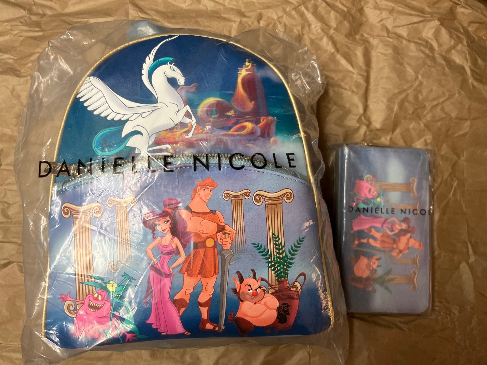 Disney Hercules - Danielle Nicole Mini Backpack & Wallet Set - NWT Disney Hercules - Danielle Nicole Mini Backpack & Wallet Set - NWT