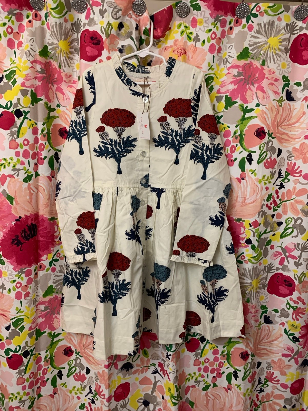 Pink Chicken Autumn dress size 10y