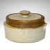 Vintage McCoy Pottery Casserole Bean Pot Crock Drip Glaze Speckled Stoneware