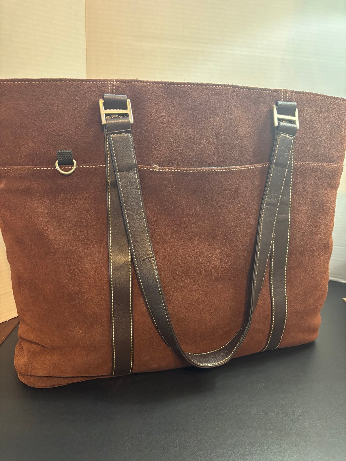Mobile Edge Computer Tote, Chic chocolate suede