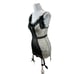 Ladies Leg Avenue Sexy Teddy Lingerie Consume Black and White Size Medium