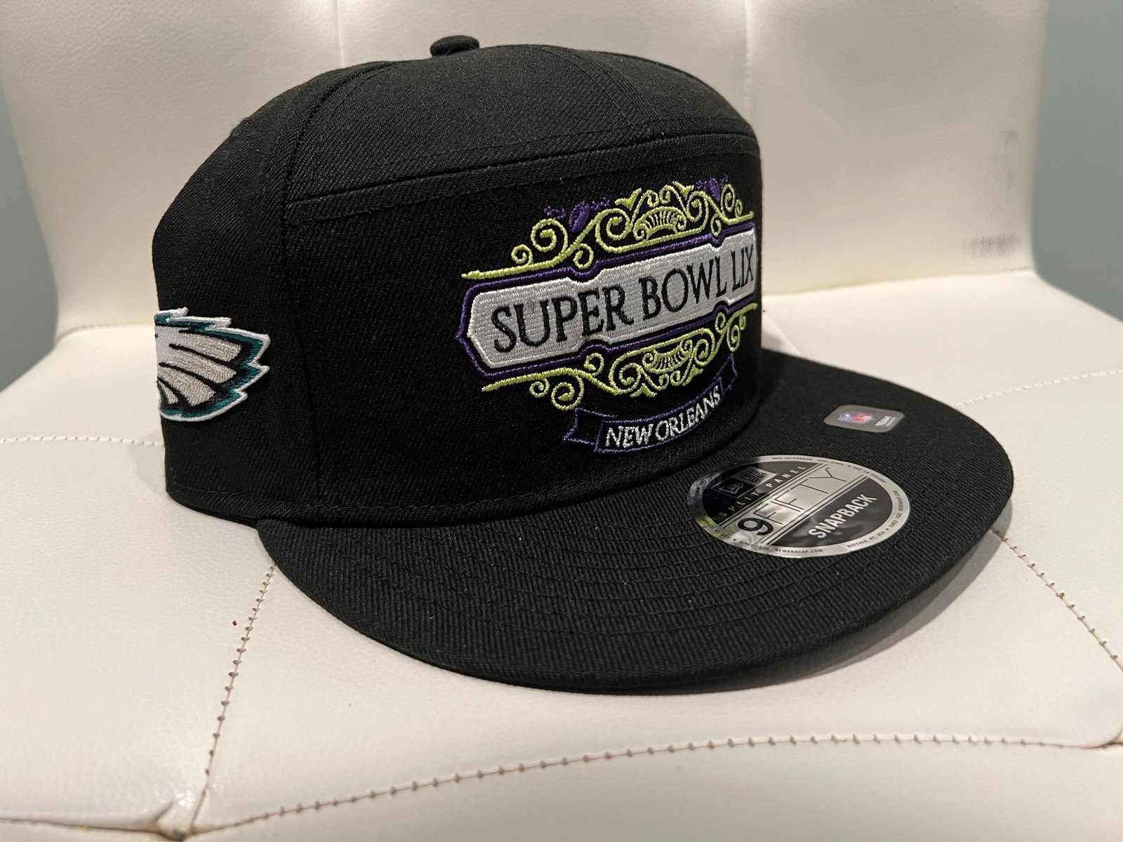 New Era Philadelphia Eagles Super Bowl LIX 59 Tarmac 9Fifty Snapback Hat OSFA