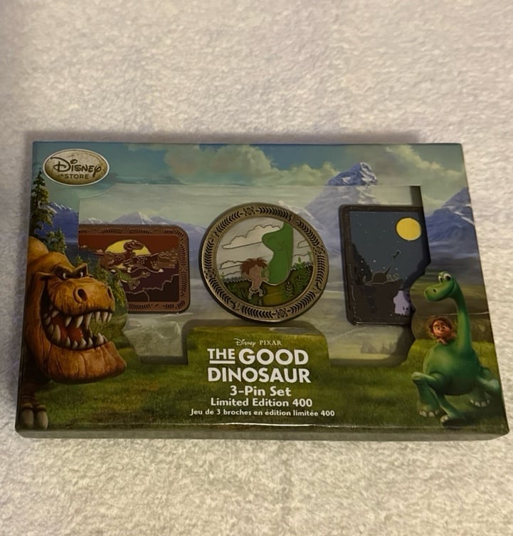 Disney Store Pixar The Good Dinosaur 3 Pin Set