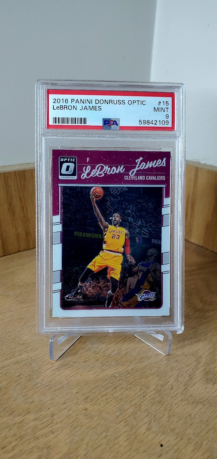 Lebron James PSA 9 MINT 1st Year Optic w/ Kobe!