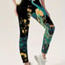 Peacock Print High-Waisted Skinny Leggings (XXL) - FIRM