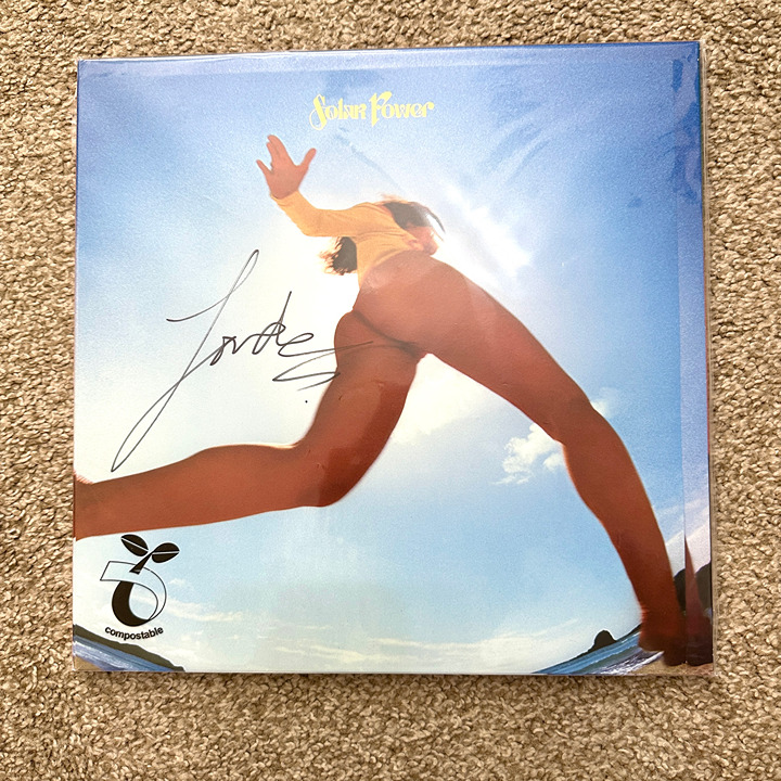 Signed Lorde Solar Power d2c deluxe vinyl + insert 12 inch gatefold 7 inch