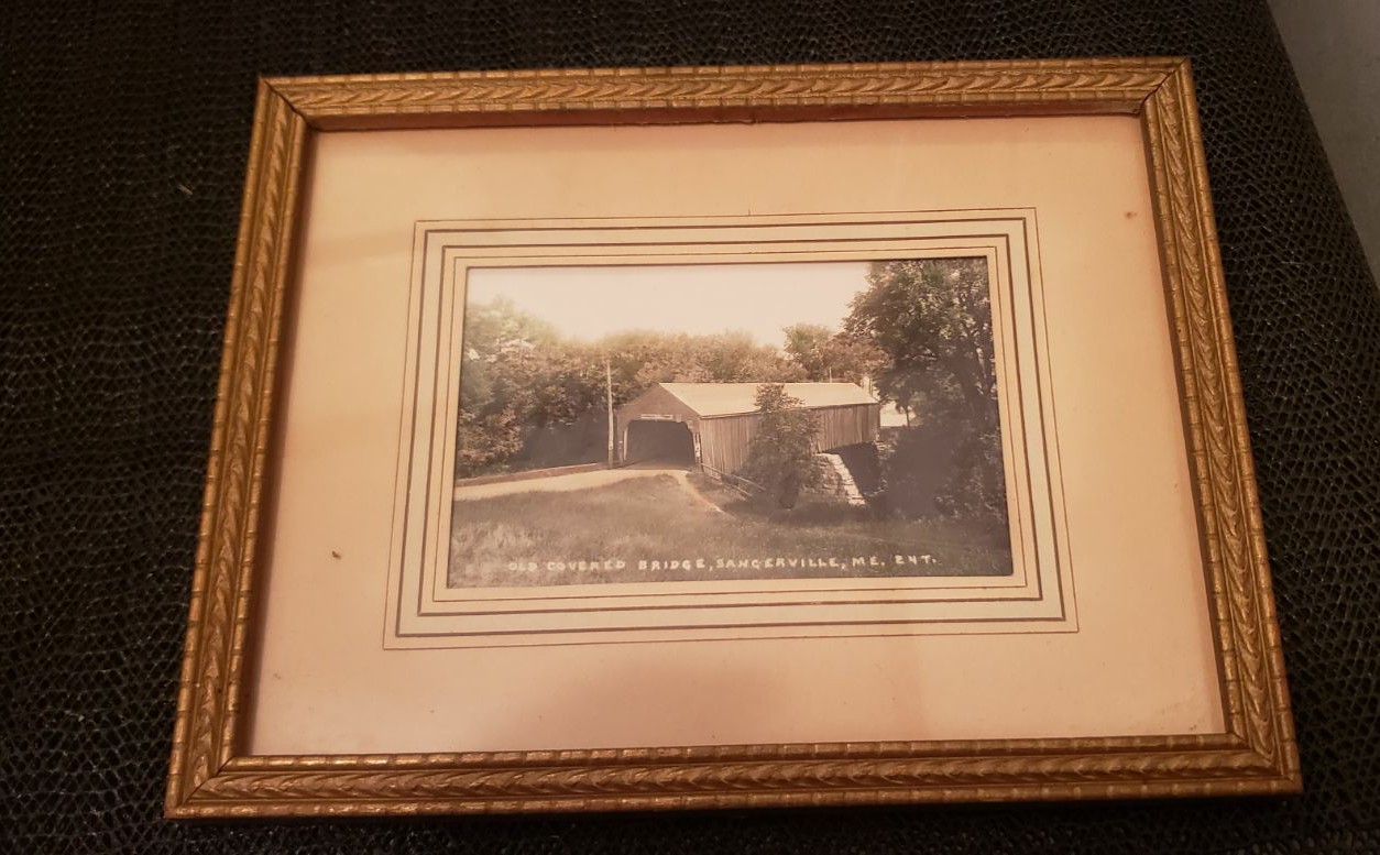 Vintage Framed Hand Tinted Photograph