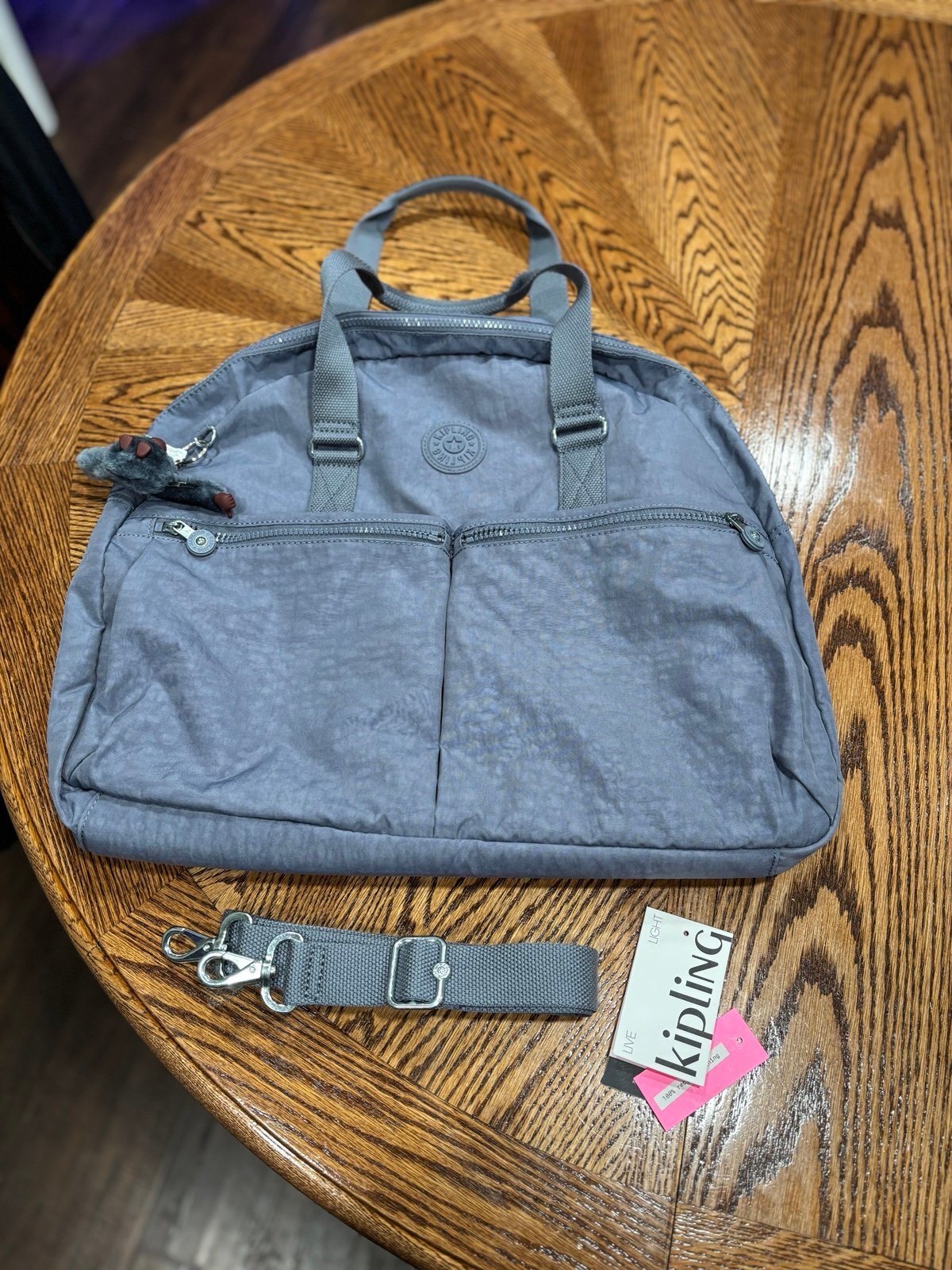 Kipling Eugina Perri Blue large duffle bag!