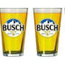 Busch Light Signature 16 Ounce Pint Glass - Set of 4