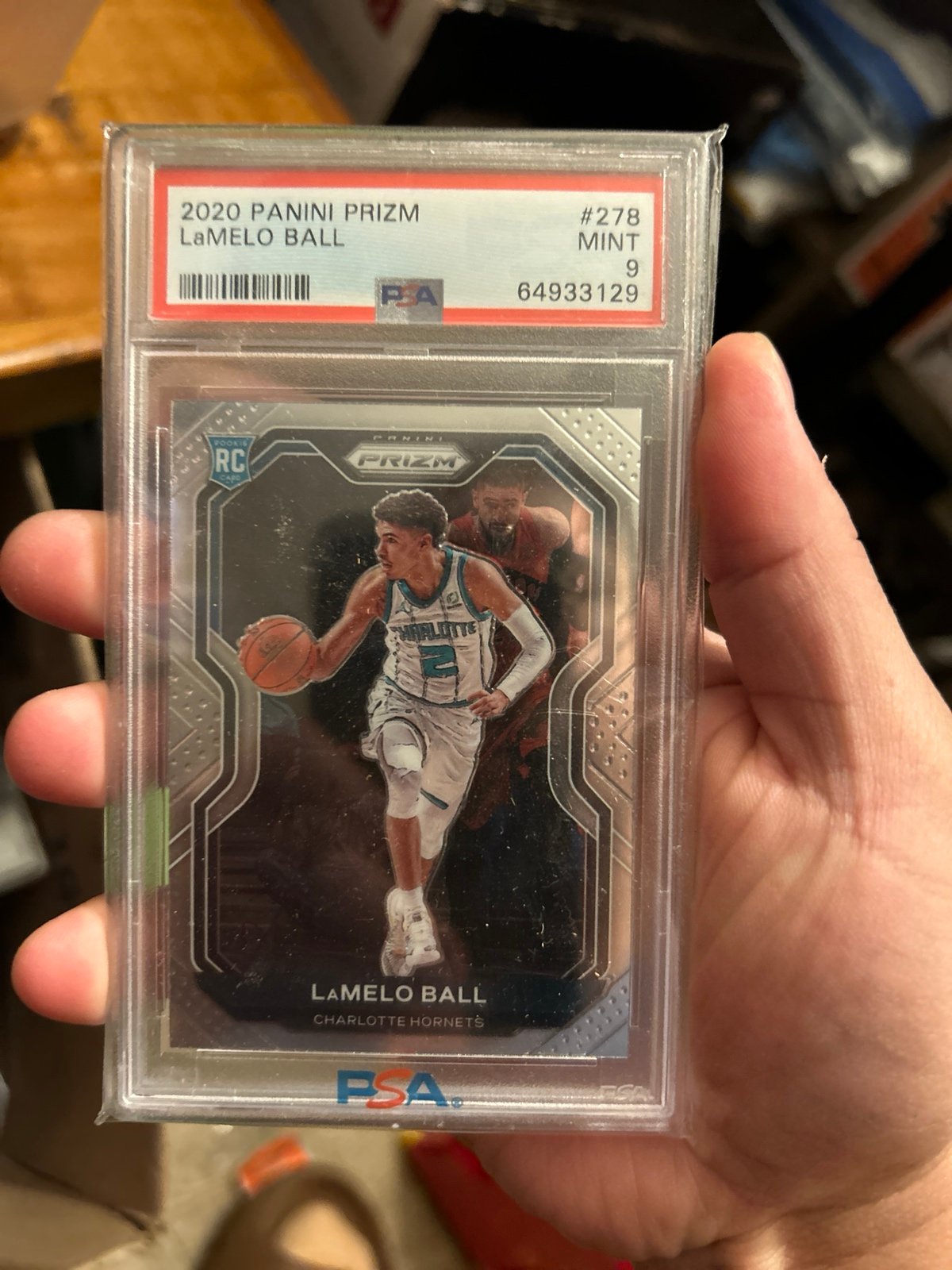 2020 Panini Prizm RC LaMelo Ball Hornets PSA 9