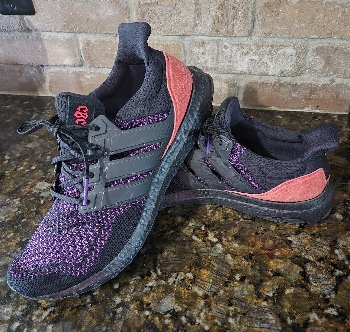 Mens size 13 Adidas Ultra Boost CBC Black Culture Shoes sneakers